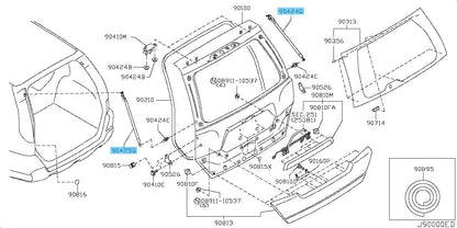 NISSAN X-TRAIL T31 2007-2015 Genuine Back Door Stay Assy Right & Left Set OEM