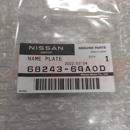 NISSAN 370Z Z34 2014-2019 Genuine Shift Panel "nismo" Name Plate 68243-6GA0D OEM