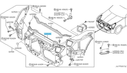 NISSAN 350Z Z33 2006-2008 Genuine Radiator Center Support 62510-EV00C OEM