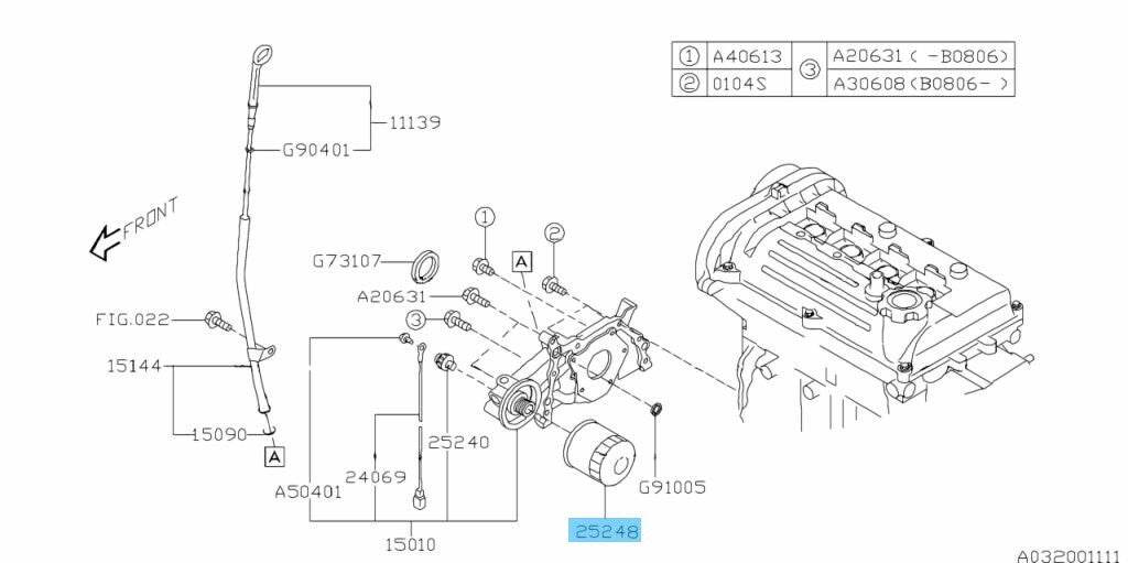 SUBARU SAMBAR VAN & TRUCK KS3 KS4 TT1 TT2 Genuine Oil Filter 15208KA012 OEM