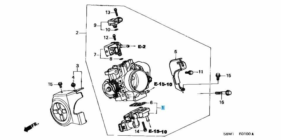 HONDA CR-V RD4 RD5 Genuine Idle Air Control Valve 16022-PNA-J51 OEM