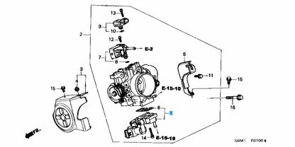 HONDA CR-V RD4 RD5 Genuine Idle Air Control Valve 16022-PNA-J51 OEM