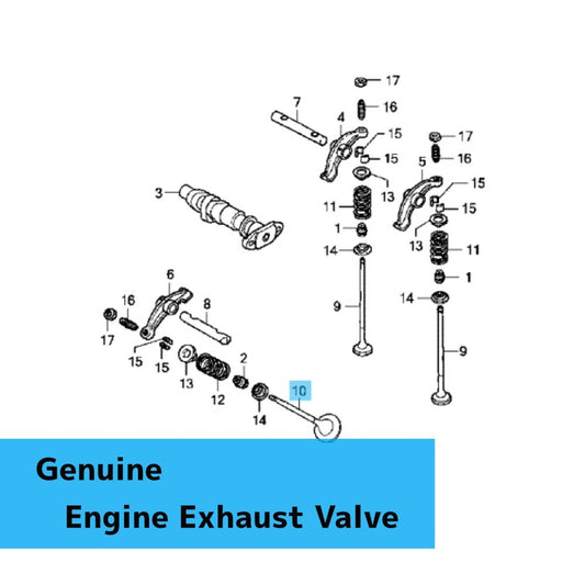HONDA VT750RS SHADOW RS '10-13 Genuine Engine Exhaust Valve 14721-MEG-000 OEM