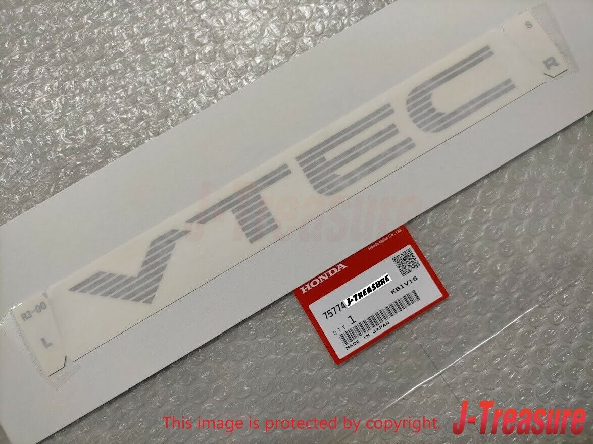 HONDA CIVIC EG6 EK4 SiR Genuine Side "DOHC" "VTEC" Sticker Decal Silver Set OEM