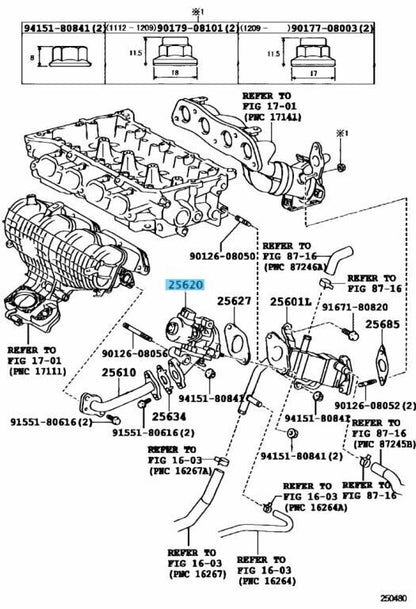 TOYOTA PRIUS AURIS COROLLA NOAH LEXUS CT200h  Genuine EGR Valve 25620-37120 OEM