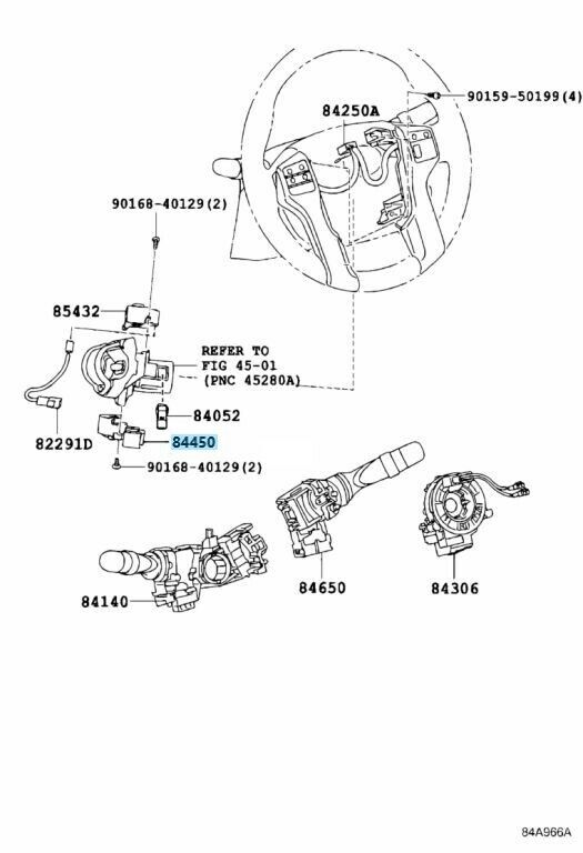 TOYOTA LEXUS Genuine Ignition Or Starter Switch Assembly 84450-12200 OEM Parts