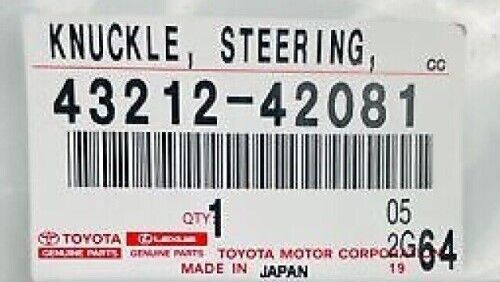 TOYOTA RAV4 ACA30 2006-2018 Genuine Steering Knuckle Left 43212-42081 OEM