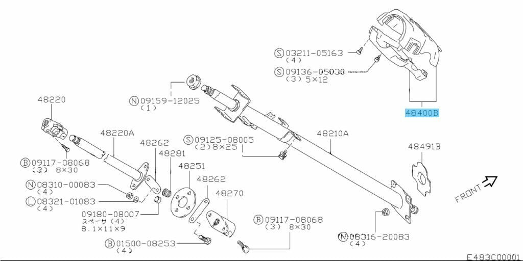SUZUKI JIMNY SAMURAI JA11C JA11V JB31W Steering Column Cover 3  / 4 / 5 Type OEM