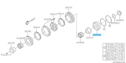 SUBARU IMPREZA WRX STI GDB GVF '04-14 Genuine 5TH-6TH Gear Roller Bearing OEM