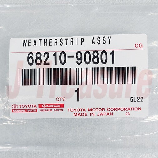 TOYOTA LAND CRUISER FJ40 '81-83 Genuine Fr/Door Glass Weatherstrip Outer LH W/VW