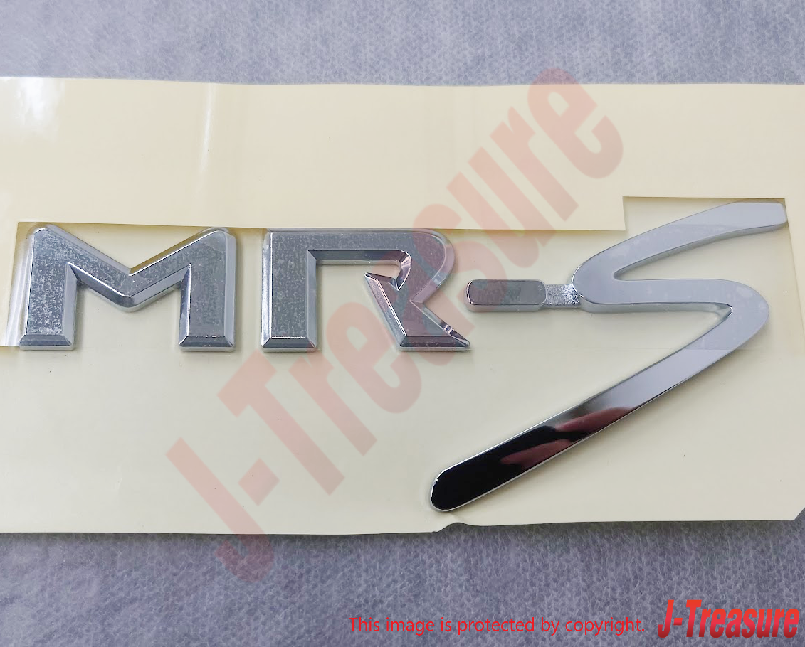 TOYOTA MR2 Roadster Spyder ZZW30 Genuine Front Black & Rear MR-S Emblem Set OEM