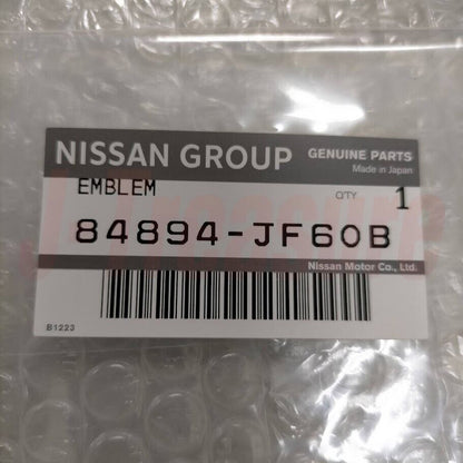 NISSAN GT-R R35 2009-2023 Genuine "GTR" Trunk Lid Emblem 84894-JF60B OEM