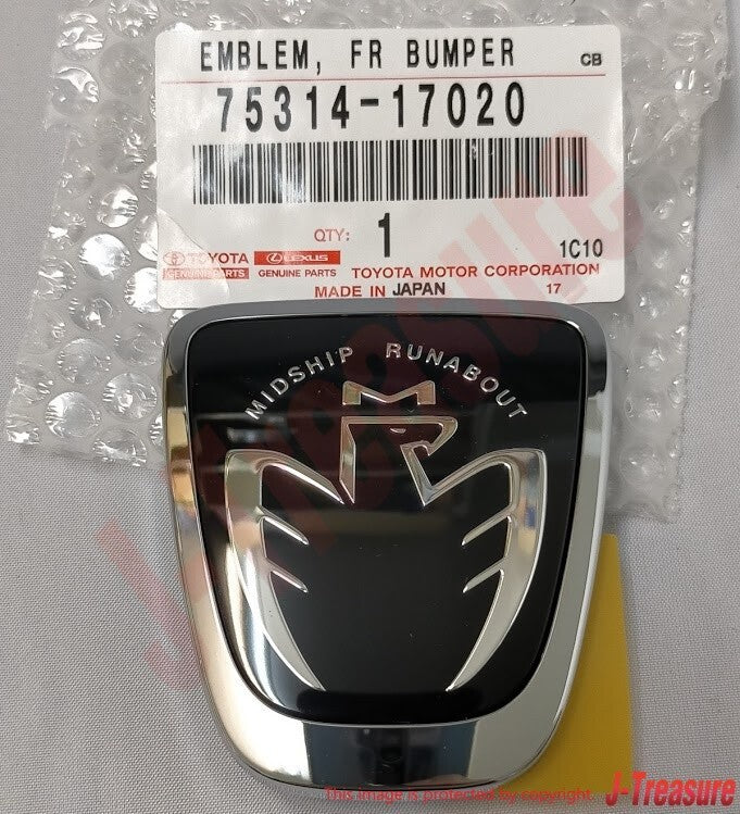 TOYOTA MR2 Roadster Spyder ZZW30 Genuine Front Black & Rear MR-S Emblem Set OEM