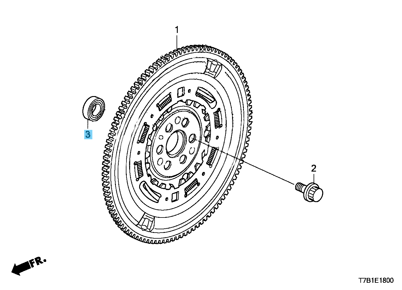 HONDA VEZEL HYBRID RU3 RU4 Genuine Flywheel Bearing 12x28x8 91011-5P8-006 OEM