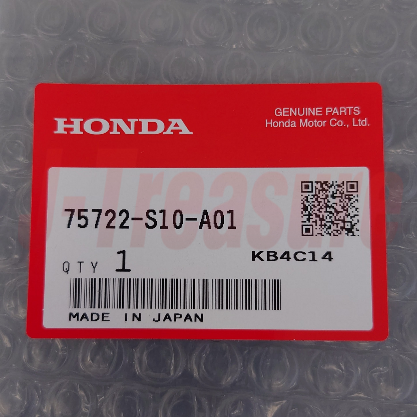 HONDA CR-V RD2 97-06 Genuine Rear Sticker "REALTIME 4WD" Decal 75722-S10-A01 OEM