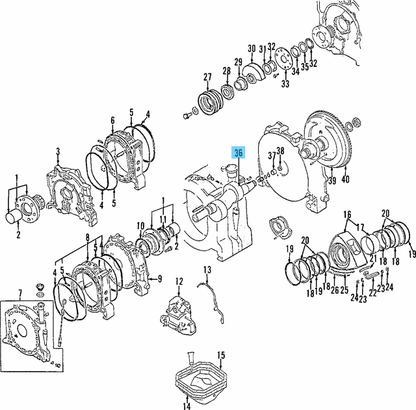 MAZDA RX-7 FD3S 13B 1993-1995 Genuine M/T Eccentric Shaft N3G1-11-D00A OEM
