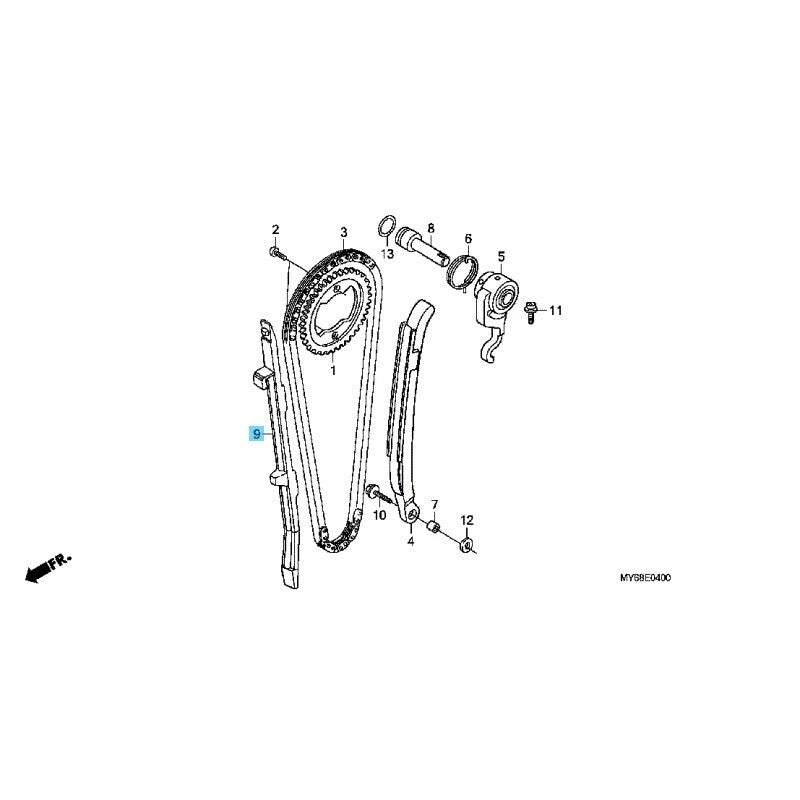 HONDA XR650L '93-09 '12-25 Genuine Cam Chain Guide 14620-MN9-870 OEM