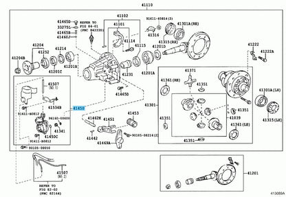 TOYOTA 4RUNNER GRN215 96-01 08-09 Genuine Differential Lock Shift Actuator OEM