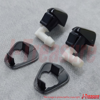 HONDA CIVIC EF EG 88-97 Genuine Front Windshield Washer Nozzle & Base Set