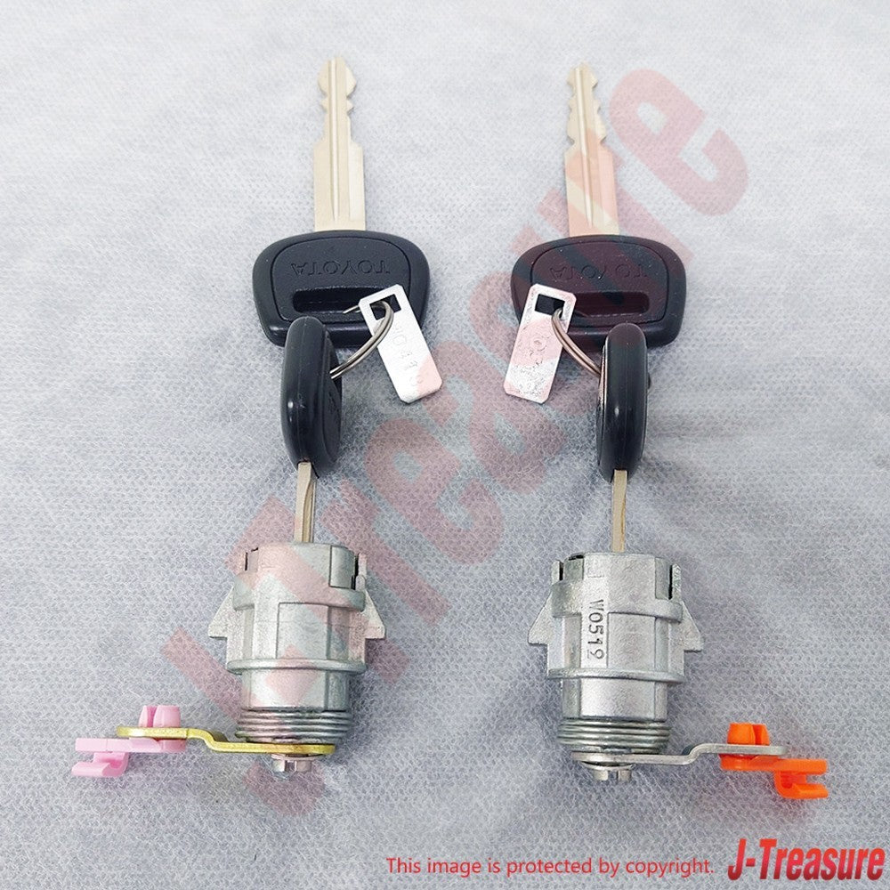 TOYOTA HILUX LN110L '89-97 Genuine Door Lock Cylinder & Key Set RH & LH Set OEM