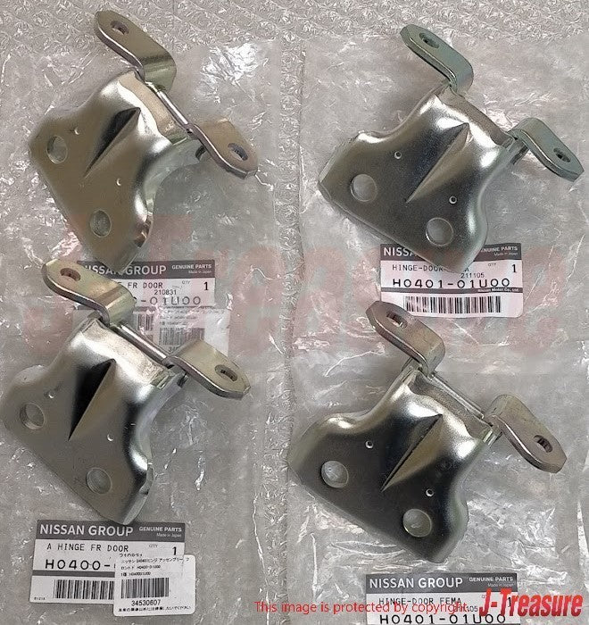 NISSAN SKYLINE R32 GT-R BNR32 Genuine Door Hinges Upper & Lower RH & LH Set OEM