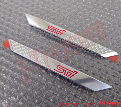 SUBARU BRZ STI SPORTS ZC6 Genuine Fender Silver Garnish Emblem RH & LH Set OEM
