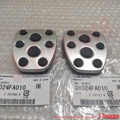 SUBARU IMPREZA WRX STI GDF 04-06 Genuine Aluminum Clutch & Brake Pedal Pad Set