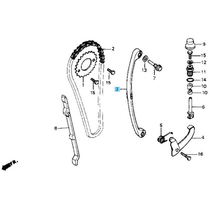 HONDA XR200R '81-83 '86-02 Genuine Cam Chain Tensioner 14500-427-000 OEM