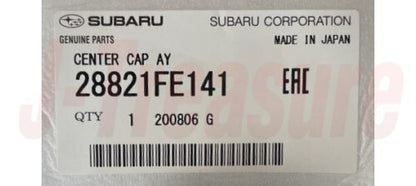 SUBARU WRX STI VAB 15-21 Genuine Aluminium Wheel Center Cap "STI" 28821FE141 x4