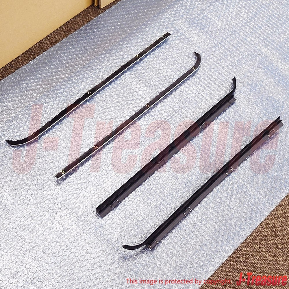 TOYOTA LAND CRUISER FJ40 '81-83 Genuine Fr/Door Glass W/strip In Out R & L Set