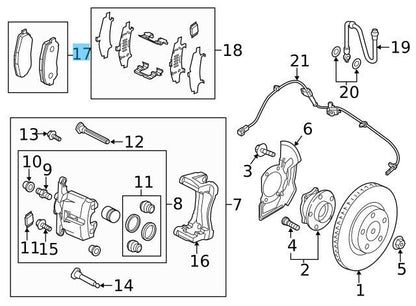 MAZDA CX-5 KE KE2FW 2013-2016 Genuine Brake Pads Front K0Y1-33-28ZB OEM