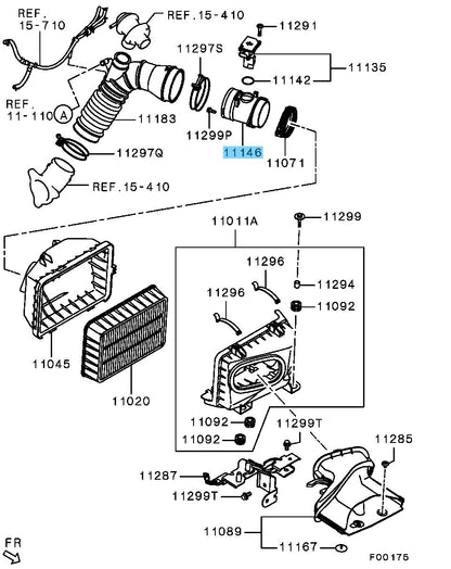 MITSUBISHI LANCER EVO 10 CZ4A 08-15 Genuine Air Cleaner A/F Sensor Support OEM