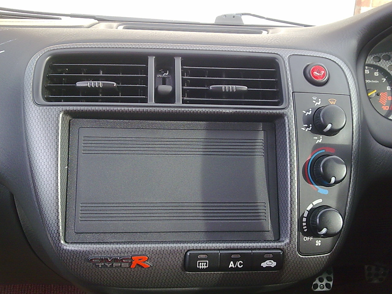 HONDA CIVIC Genuine Double Din Radio Block Off Delete Plate 77240-S0X-A00ZB OEM