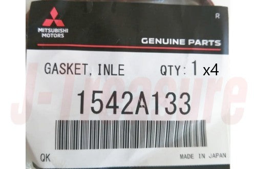 MITSUBISHI LANCER CY4A '08-17 Genuine Inlet Manifold Gasket 1542A133 x4 Set OEM
