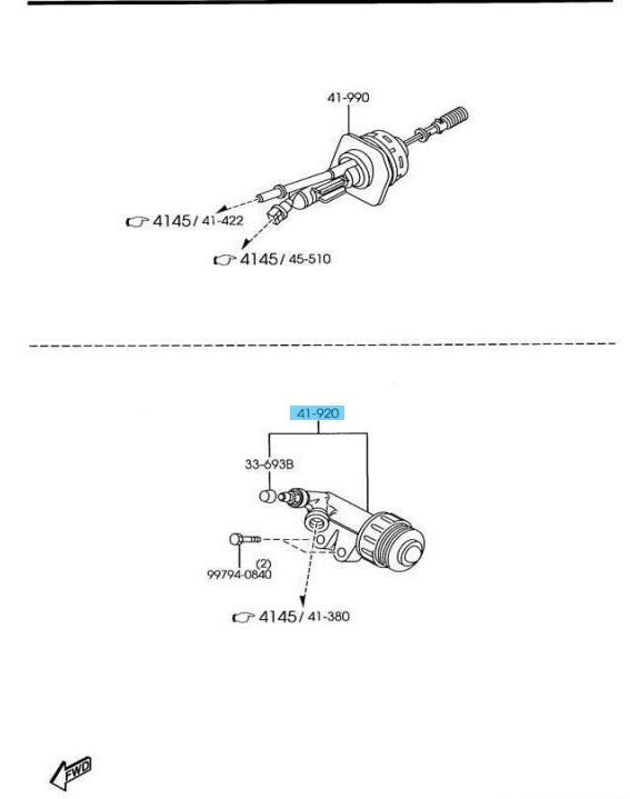 MAZDA MAZDA3 BK BL 2007-2013 Genuine Clutch Slave Cylinder B37F41920B OEM