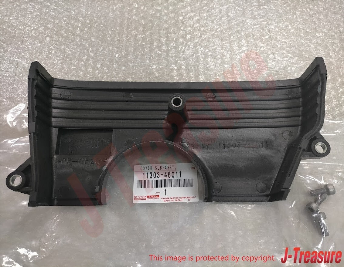 TOYOTA SUPRA JZA80 93-98 2JZ Genuine Upper Timing Belt Cover & Bolt x3  Set OEM