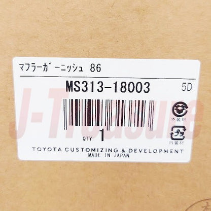 TOYOTA GT 86 ZN6 2016- Late Model Genuine TRD Muffler Garnish MS313-18003 OEM
