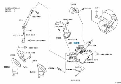 TOYOTA LEXUS Genuine Damper Electric Power Steering Motor Shaft 45254-28040 OEM