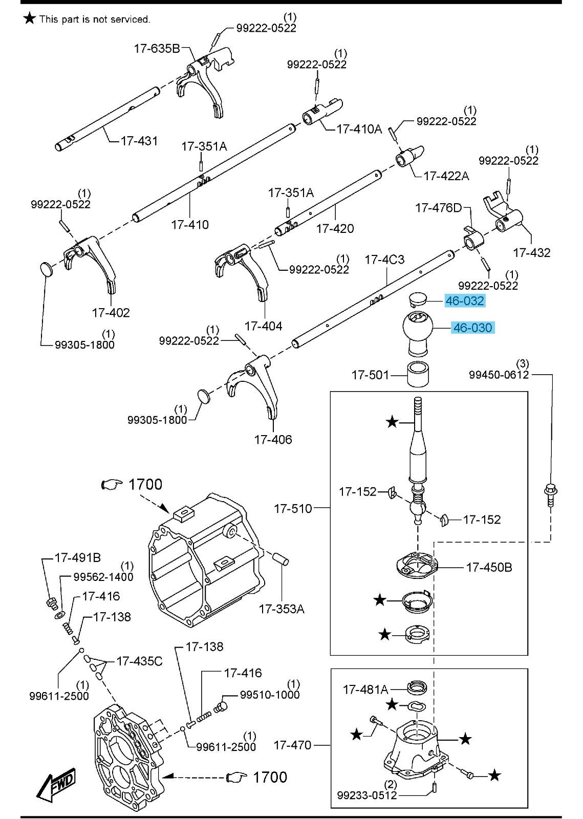 MAZDA MX-5 MIATA ND 2020-2025 Genuine Change Lever Knob & Shift Pattern Cap Set