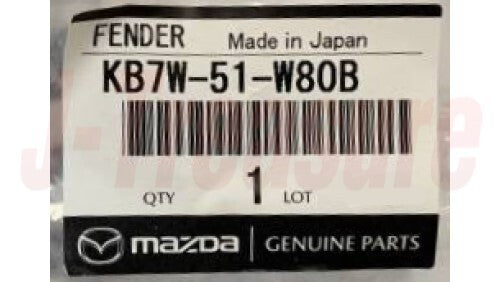 MAZDA CX-5 KF## 2017-2022 Genuine Front Fender Lower Molding LH KB7W-51-W80B OEM