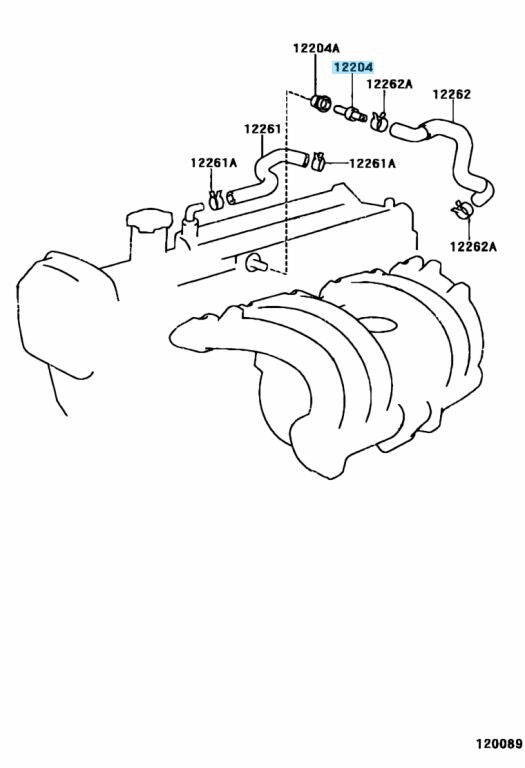 TOYOTA LAND CRUISER LEXUS GS LS SC LX Genuine Ventilation Valve 12204-50020 OEM