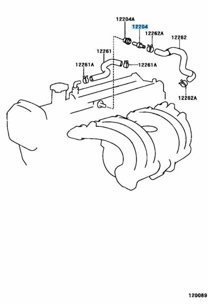 TOYOTA LAND CRUISER LEXUS GS LS SC LX Genuine Ventilation Valve 12204-50020 OEM