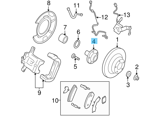 MAZDA RX-8 RX8 SE3P 2004-2011 Genuine Rear Axle Flange Hub F151-26-240A OEM