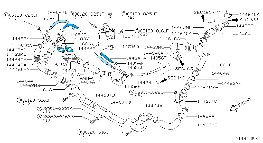 NISSAN SKYLINE R32 GT-R BNR32 Genuine Blow-off Valve Gasket Tube Repair Set OEM