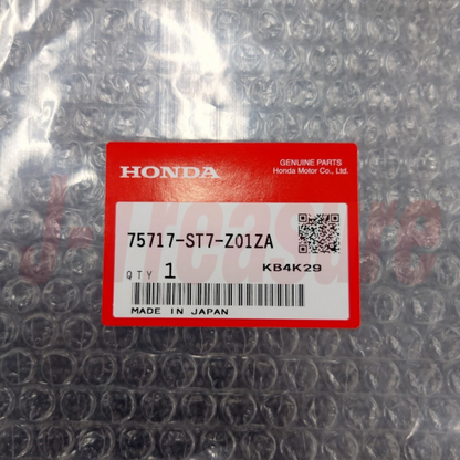 HONDA INTEGRA DC2 Genuine Rear Decal Sticker "TYPE R" Silve 75717-ST7-Z01ZA OEM