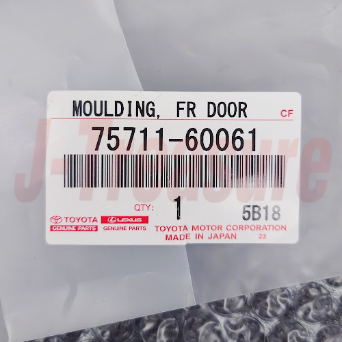 TOYOTA LAND CRUISER PRADO GRJ125 Genuine F/Door & Quarter Belt Moulding RH & LH