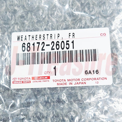 TOYOTA HIACE 2## '05-20 Genuine Fr/Door Glass Inner Weatherstrip LH 68172-26051