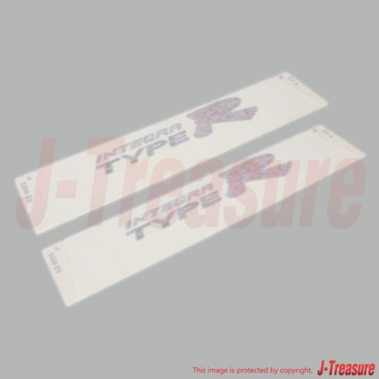 HONDA INTEGRA TYPE-R DC5 Genuine Rear Side Fender Decal Sticker Black Set OEM