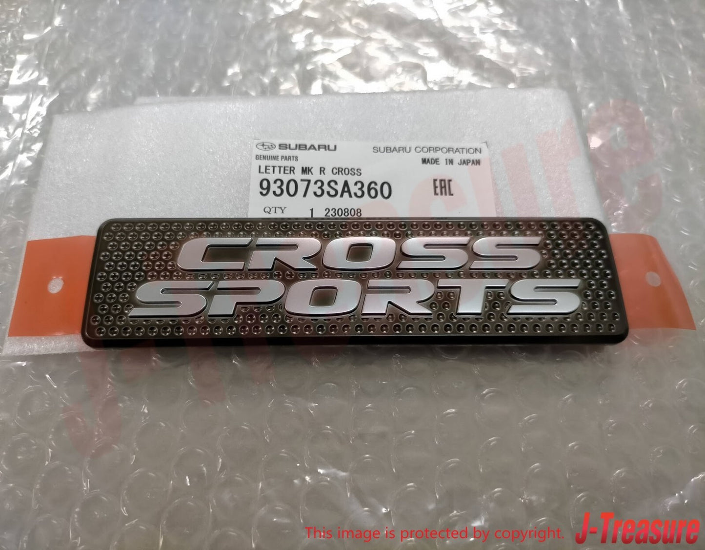 SUBARU FORESTER SG 03-08 Genuine Letter Mark Rear Gate "CROSS SPORTS" Emblem OEM