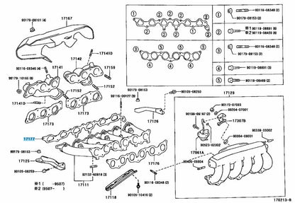 TOYOTA 1JZ-GTE 1JZGTE Genuine Intake Manifold To Head Gasket 17177-88400 OEM